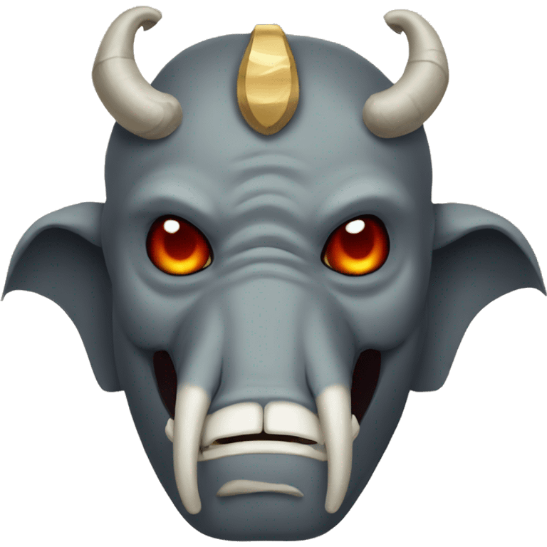 elephant oni mask emoji