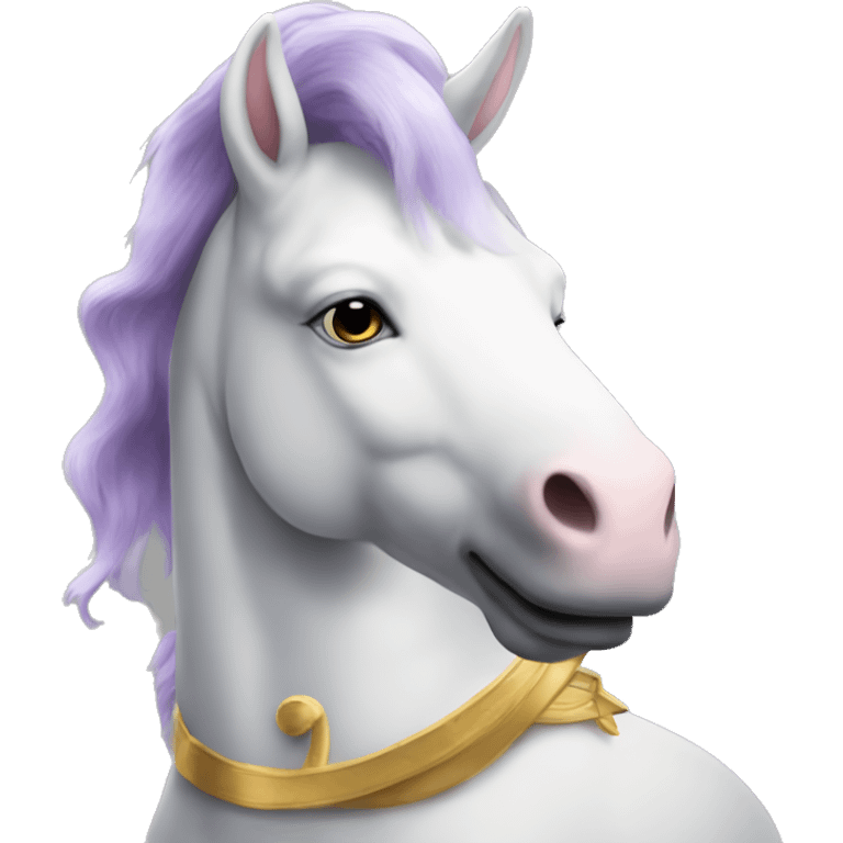 Monsieur grand avec une bouet licorne  emoji