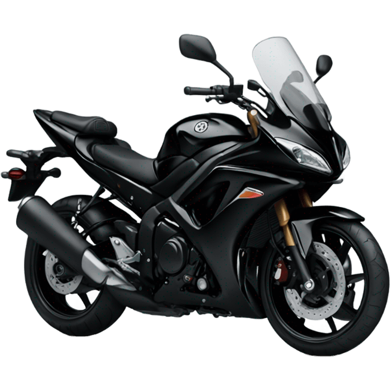 black yamaha motorcycle  emoji