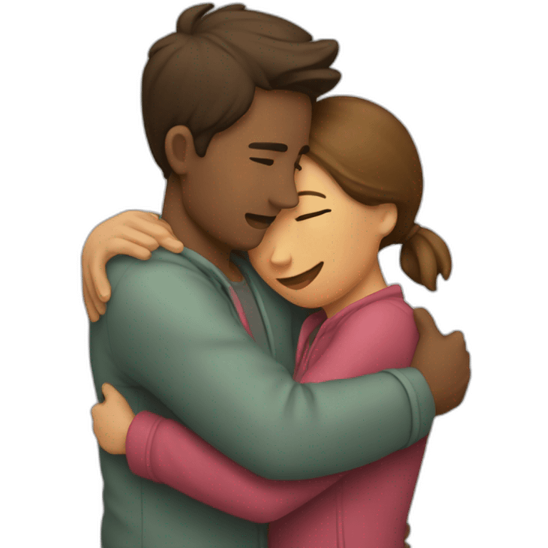 Couple hug  emoji