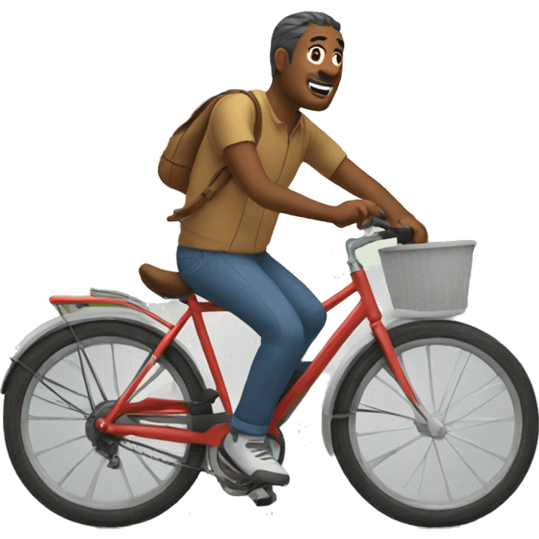 Dad riding bike emoji