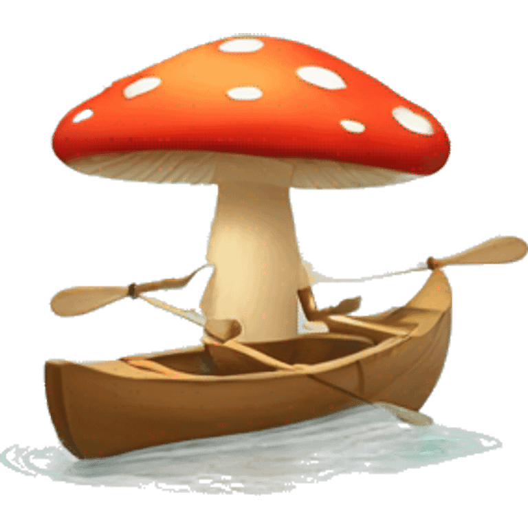 mushroom rowing chanel 2d emoji