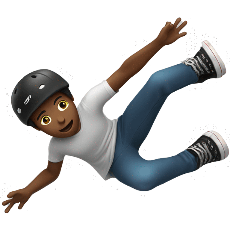 skater falling  emoji