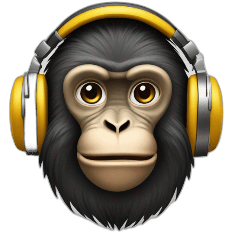 Monkey DJ emoji