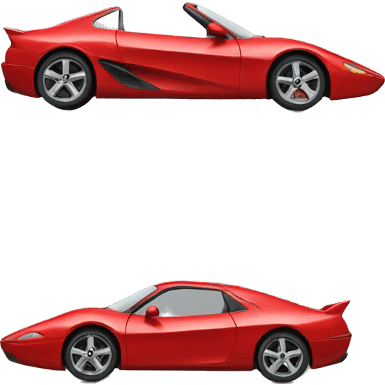 Fast red car emoji