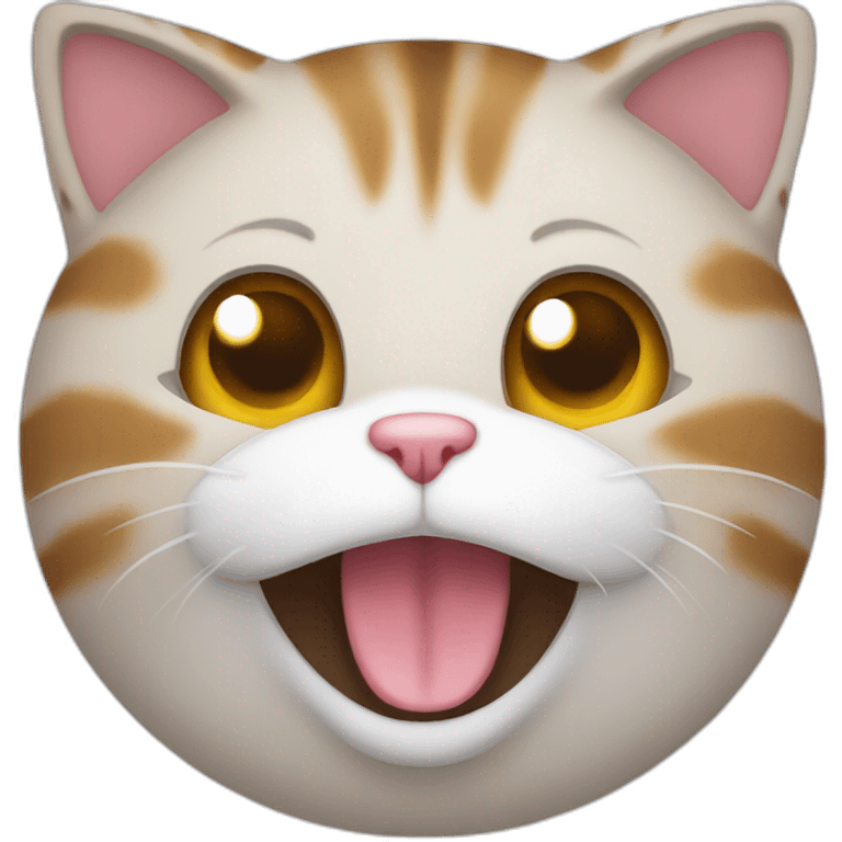 Cat that is very happy emoji