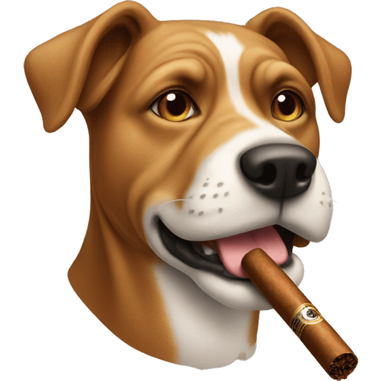 dog with a cigar emoji