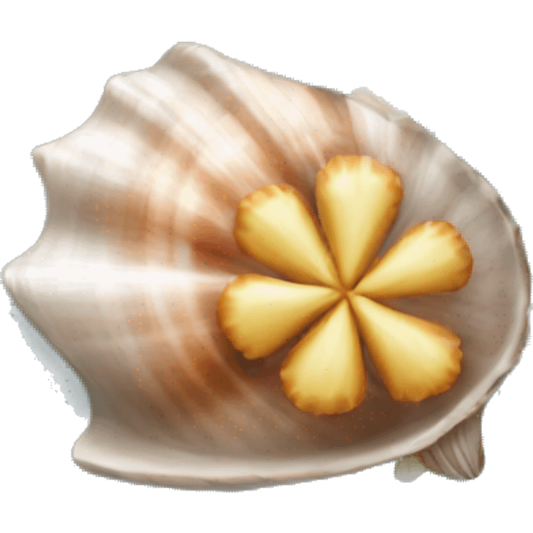 sea shell flower emoji