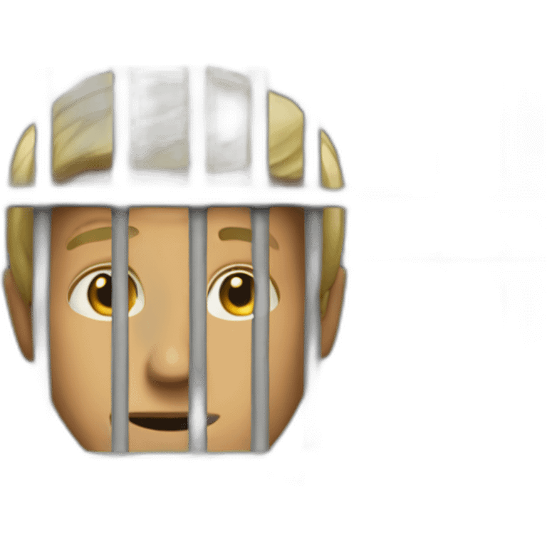 Donny is behind the bars emoji