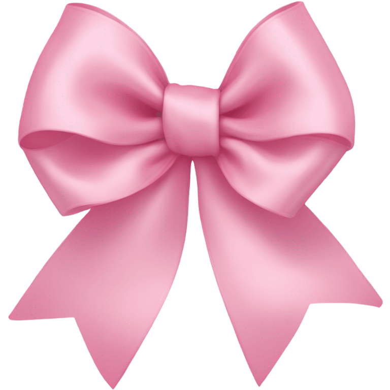 light pink ribbon bow emoji