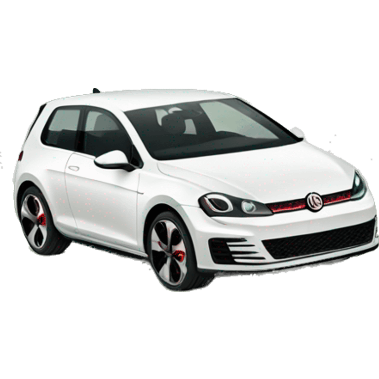 golf gti driven by frog emoji