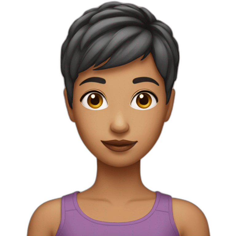 girl with pixie cut emoji