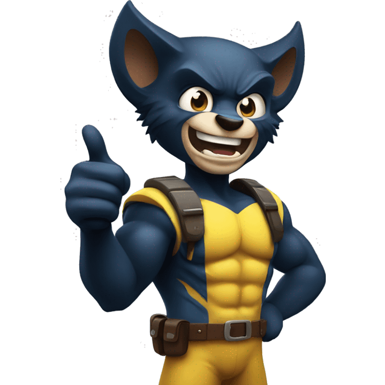 wolverine giving a thumbs up emoji