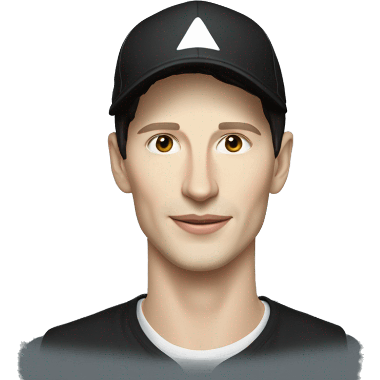 Pavel Durov in cap emoji