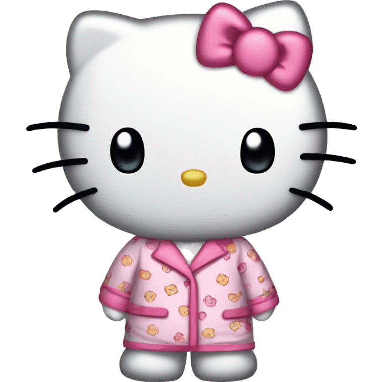 Hello Kitty en pyjama hello kitty  emoji