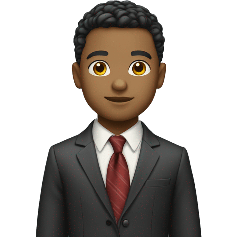 dapper boy in necktie light skin emoji