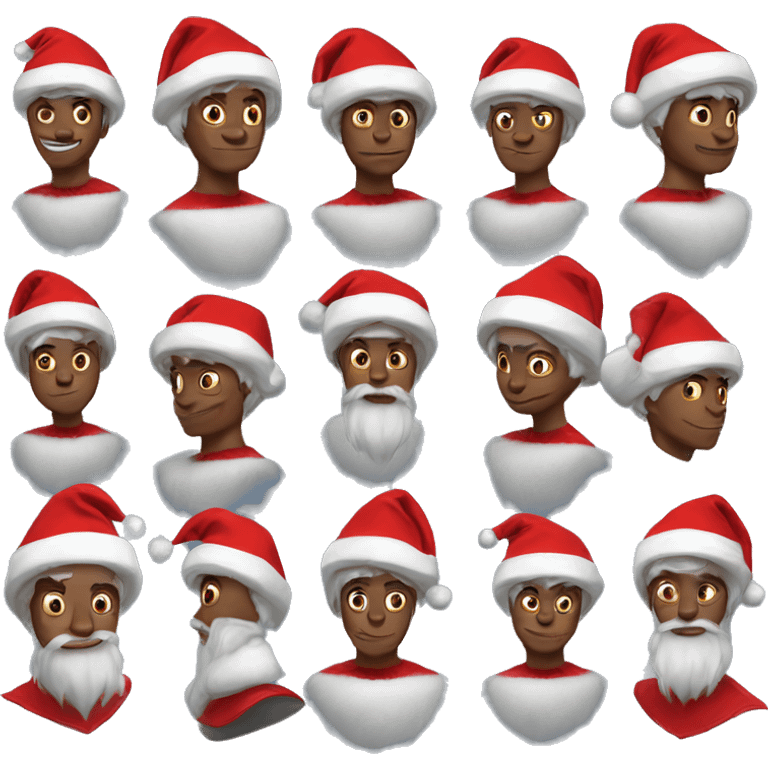  spider-man in santa claus hat emoji