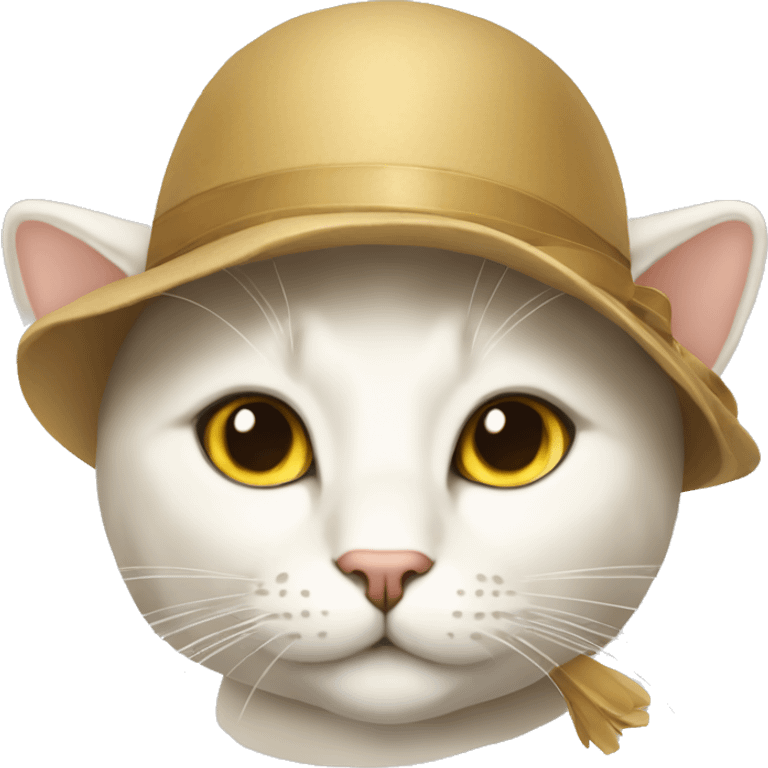 gatto con una cloche emoji