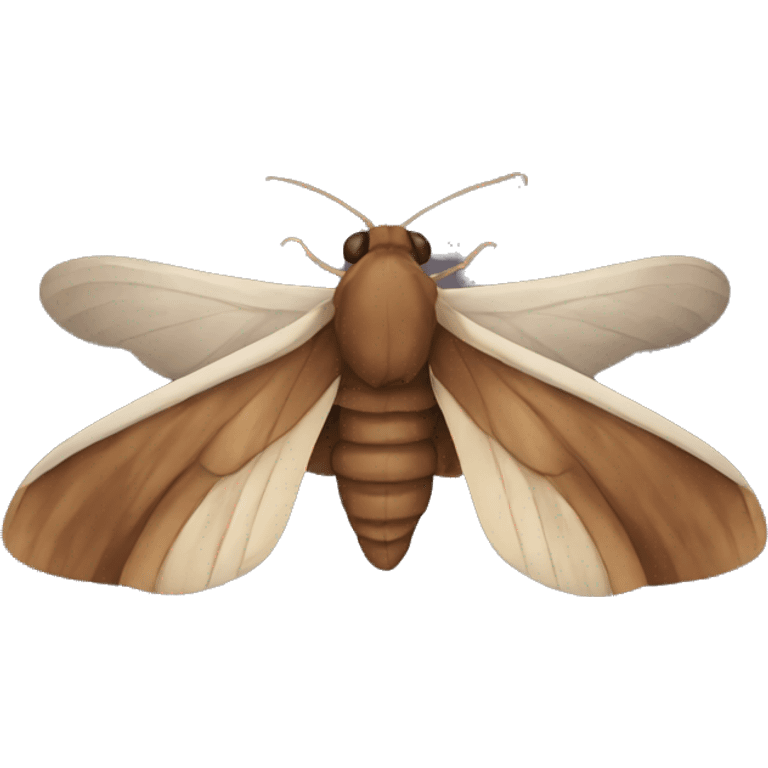 Death brown moth emoji