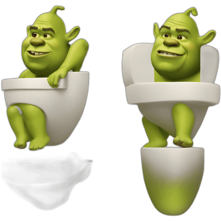 shrek on toilet emoji