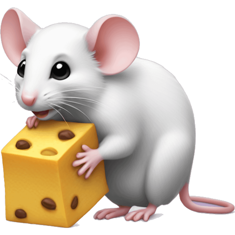 Sweet mouse in front of Tradingcharts emoji