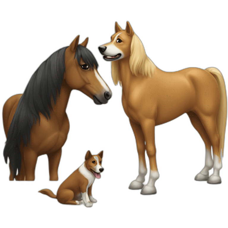 horse and dog emoji