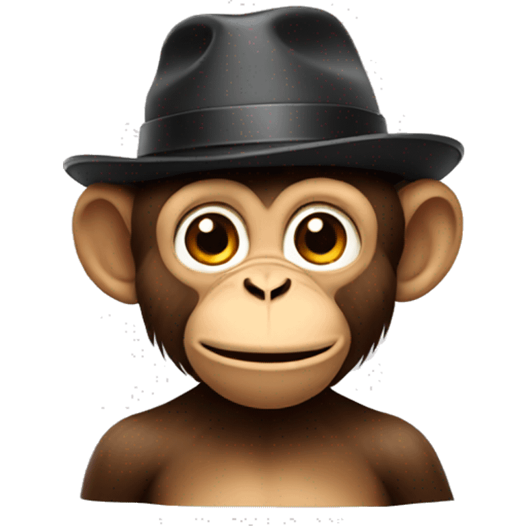 Monkey wearing a hat emoji