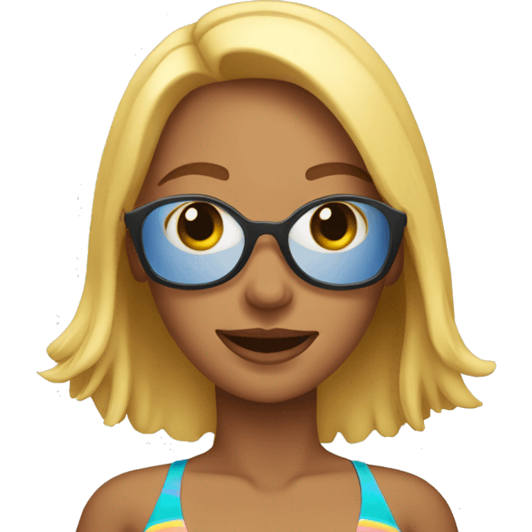 Woman in bikini emoji