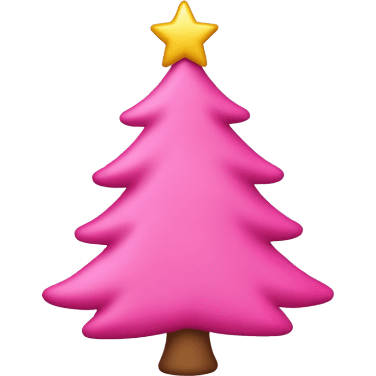 Pink Christmas tree emoji  emoji