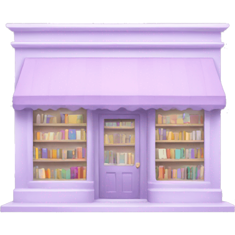 Pastel purple bookstore emoji