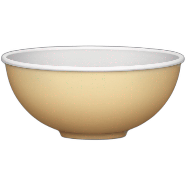 large (plastic) bowl emoji