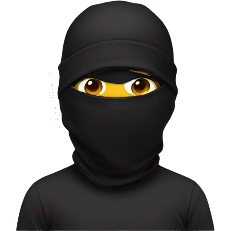 cs2 gamer  with a black balaclava on his head emoji