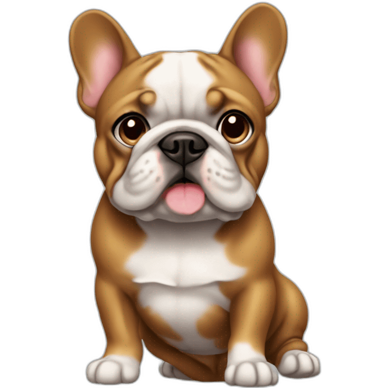 Bouledogue dans bouée emoji