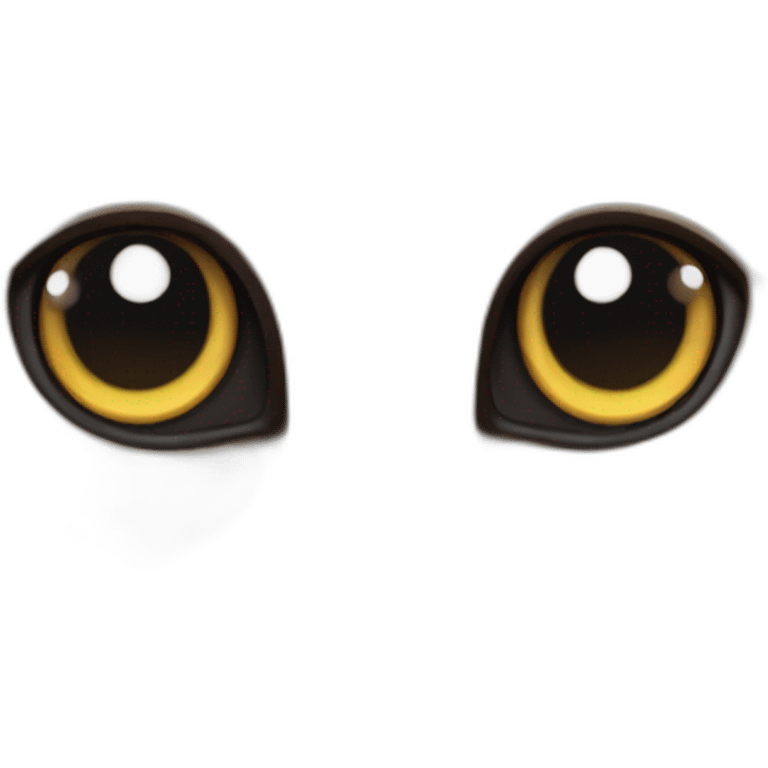 Cat with large eye's stare at me emoji