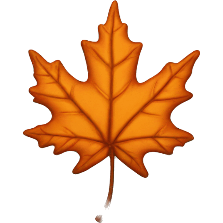 Orange Maple leaf emoji