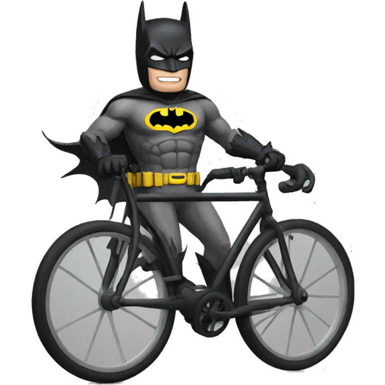 batman on a bicycle text emoji