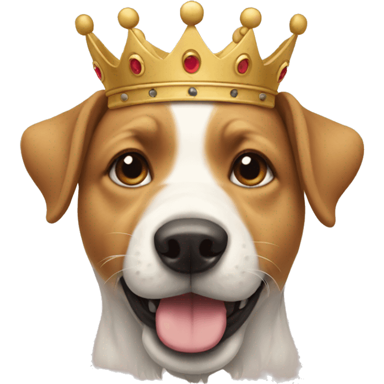 Dog with a crown emoji