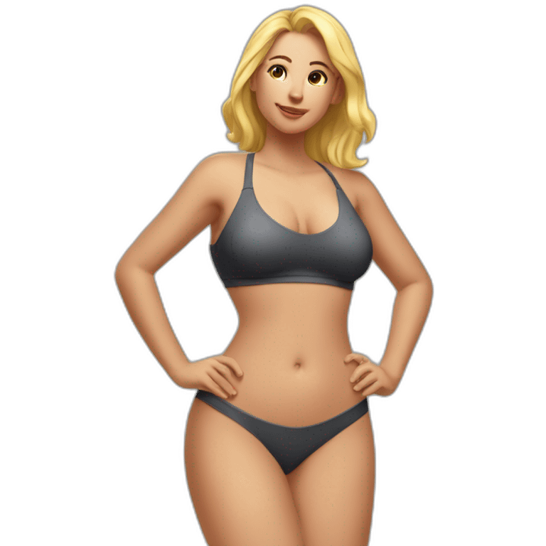 slim-thicc-caucasian-woman-swimsuit-posing-taking-swimsuit-off emoji