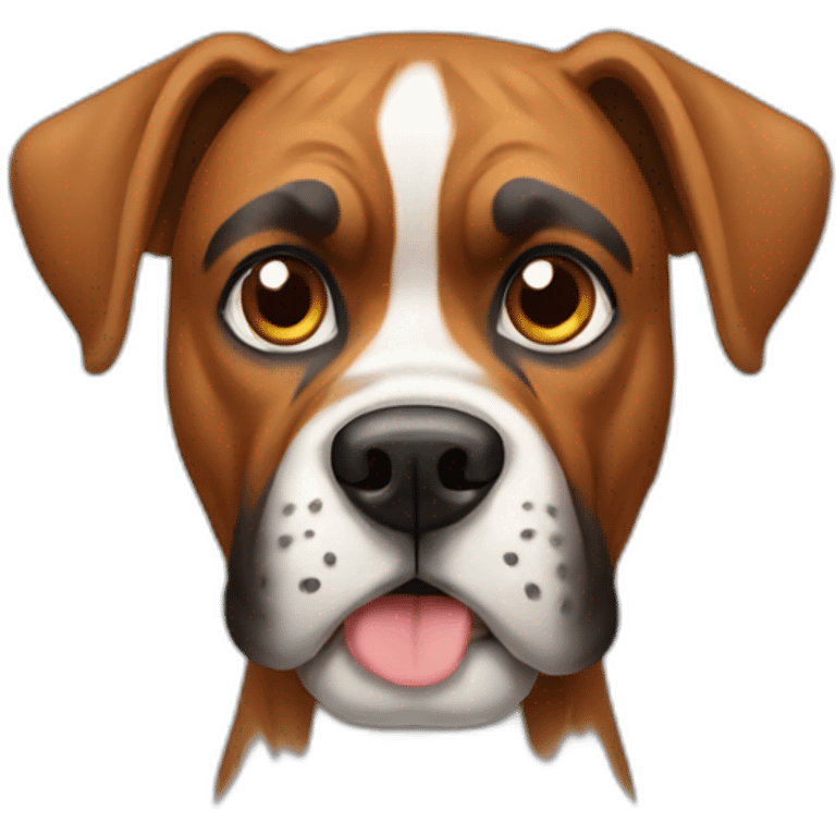 Dog boxer emoji