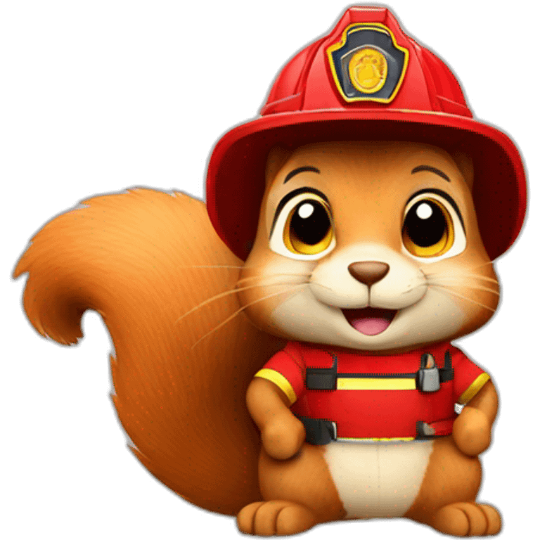 Firemen squirrel emoji