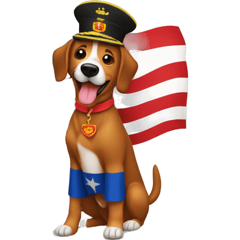 Perro salchicha bandera España  🇪🇸🇪🇸 emoji