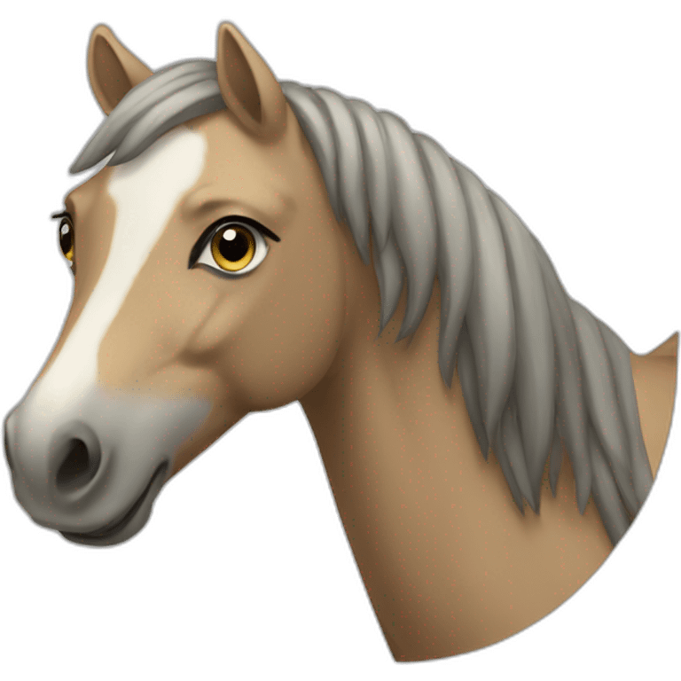 Cheval alezan emoji