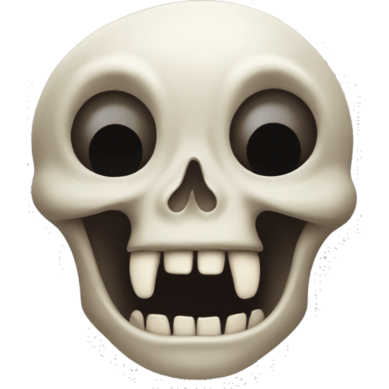 Skull with opend mouth with at Angie eyes emoji