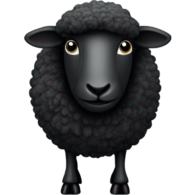 Black sheep holding  “Good Vibe Tribe” sign emoji