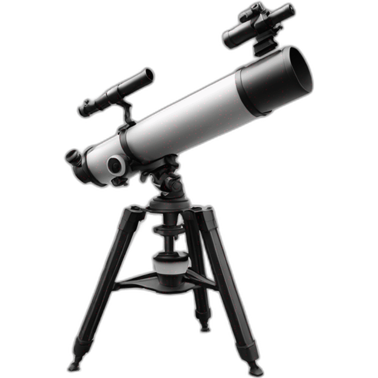 telescope b&w emoji