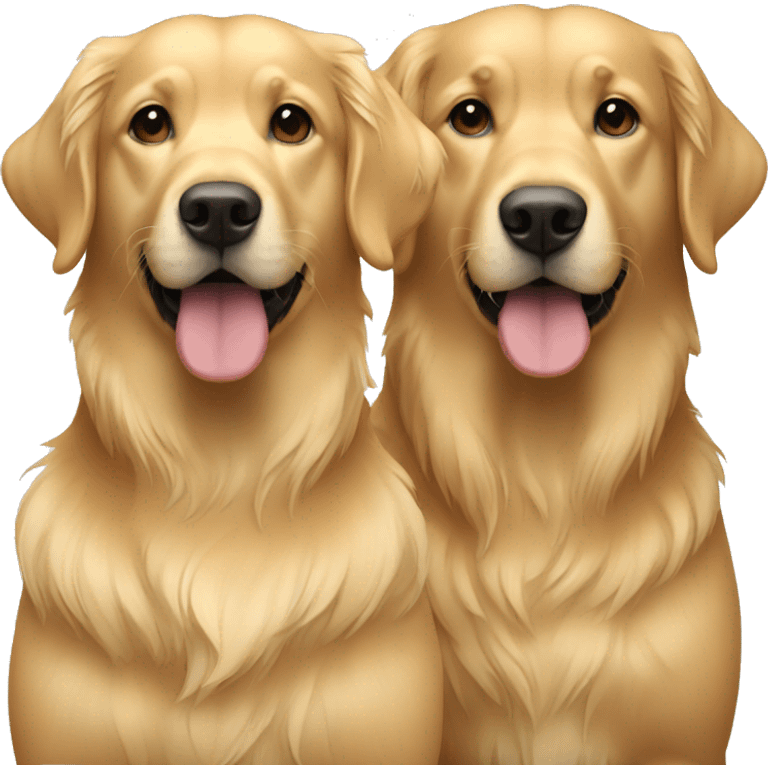 Retriever couple blonde emoji