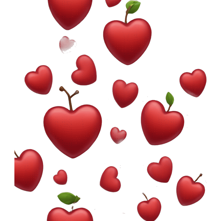 cherry red love heart emoji