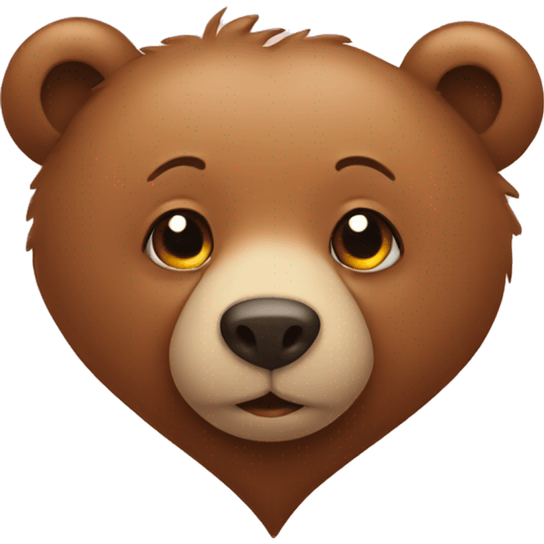 heart with bear emoji