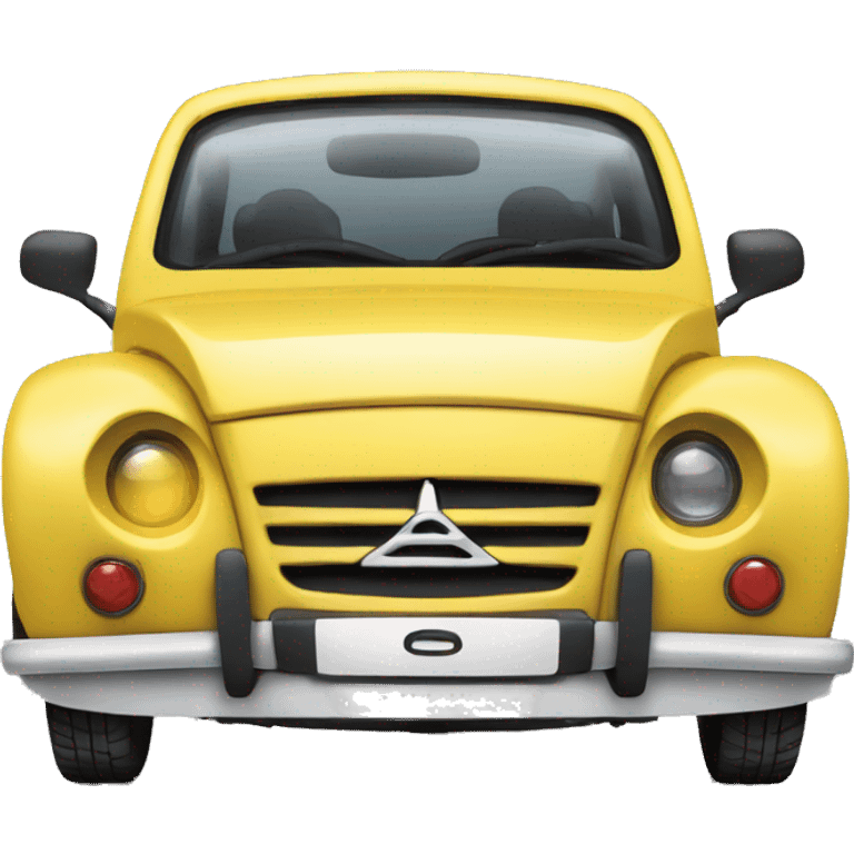 Quiero estar sentado dentro del auto C3 de citroen de emoji