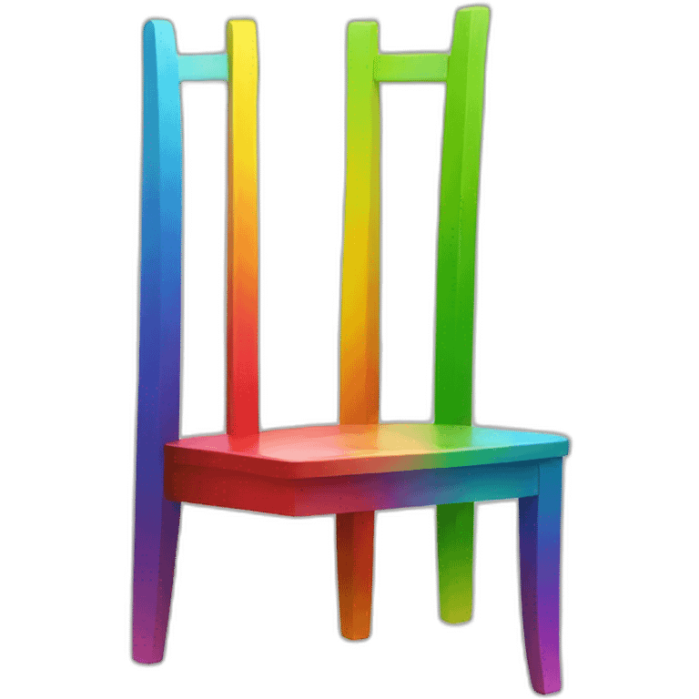 Jonathan Toews as rainbow colored chair emoji